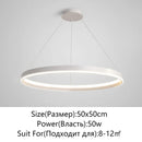 Axyaa Modern Round LED Chandelier for Home Ceiling Lighting