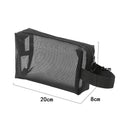 Axyaa Clear Black Cosmetic Bag Organizer for Travel Toiletries & Makeup Storage