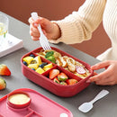 Axyaa Large Capacity Bento Box with Utensils - 1200ml Microwave Food Container