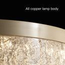 Axyaa Crack Crystal Chandelier: Modern LED Lighting for Home Decor
