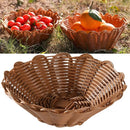 Axyaa Woven Round Storage Basket Tray for Home Shop Hotel Organization