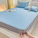 Axyaa Cooling Mattress Cover: Smooth Fiber, Breathable Flat/Fitted Sheet, Skin-friendly