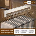 Axyaa Extendable Clothes Rail | Top Mount Wardrobe Hanger | Adjustable Trouser Organiser