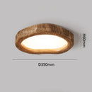 Axyaa Heart Shaped Wood Grain LED Ceiling Light - Nordic Style