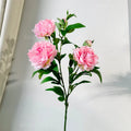 Axyaa Koi Fish Ceramic Vase with Peony Simulation Flower - Artistic Flower Vessel Decor