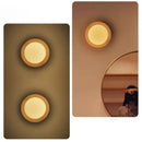 Axyaa Japanese Ball Lights Walnut Wood Retro Vintage Style Indoor Wall Lights