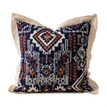 Axyaa Vintage Moroccan Ruffle Print Cushion Cover 45x45cm for Sofa