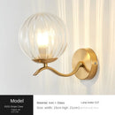 Axyaa Glass Wall Lamp: Modern Nordic Design for Living, Bedroom, Kitchen