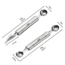 Axyaa Double Head Melon Scoop Stainless Steel Fruit Carving Knife Watermelon Baller