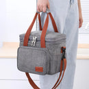 Axyaa Insulated Lunch Bag: Double Layer Oxford Cloth Aluminum Foil Portable Cooler