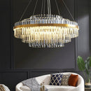Axyaa Luxury Crystal Chandelier Indoor Ceiling Pendant Light