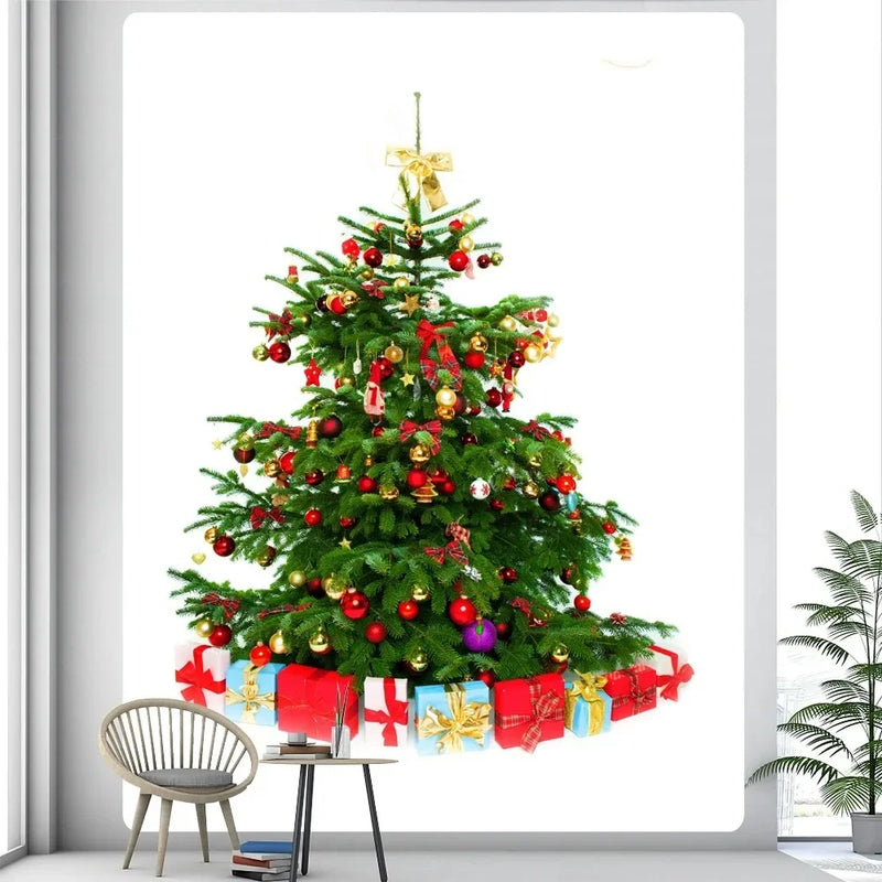 Axyaa Christmas Tree Tapestry Wall Decoration Living Room Bedroom Home Decor