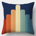 Axyaa Geometric Color Splicing Pillowcase 45x45cm Modern Home Decor