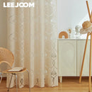Axyaa European Style Jacquard Tulle Curtains for Home Decor