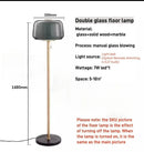 Axyaa Glass Floor Lamp: Modern Simple LED Reading Desk Lamp for Living Room or Bedroom