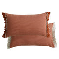 Axyaa Sand-Washed Cotton Lace Throw Cushion Cover with British Style, for Stylish Sofas.