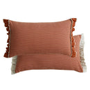 Axyaa Sand-Washed Cotton Lace Throw Cushion Cover with British Style, for Stylish Sofas.
