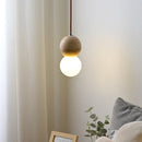 Axyaa Yellow Marble Pendant Lamp Gourd Japan Travertine Hanging Light