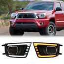 Axyaa LED DRL Fog Lights for Toyota Tacoma 2012-2015 - Front Bumper Driving Turn Signal
