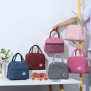 Axyaa Insulated Lunch Bag - Aluminum Foil Portable Handbag for Office Workers & Kids.