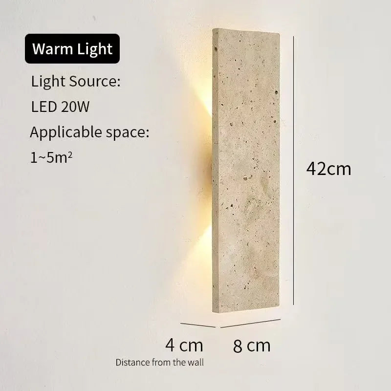 Axyaa 18W LED Natural Stone Wall Lights for Outdoor Waterproof Lighting