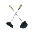 Axya Hand-Forged Black Iron Frying Spoon Kitchen Gadgets for Cooking and Baking