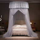 Axyaa Summer Round Lace Princess Canopy Netting for Insect Prevention
