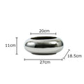 Axyaa Ceramic Circular Vase Minimalist Desk Decor Aesthetic Floral Flower Arrangement