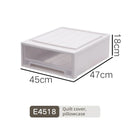 Axyaa Closet Organizer Storage Bins with Lid: Desktop Box for Clothes, Socks, Underwear