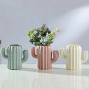 Axyaa Plastic Vase: Unbreakable Cactus Flower Pot & Pen Holder
