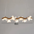 Axyaa LED Wood Chandelier: Elegant Ceiling Lamp for Home or Restaurant