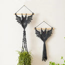 Nordic Bat Macrame Tapestry Dream Catcher for Bedroom Wall Decor by Axyaa