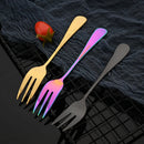 Axyaa Stainless Steel Cutlery Set - 30 Pieces, Black Dinnerware Flatware Set