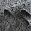 Axyaa King Quilt Set - Microfiber Lightweight Bedspread with Shams