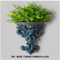Axyaa Music Angel Resin Vase Wall Sticker Ornaments for Home Livingroom Wall Decoration