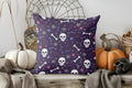 Axyaa Halloween Skull & Bone Pattern Pillow Cover for Sofa Bedroom Car