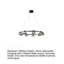 Axyaa Glass Dining Table Chandelier: Modern Minimalist Design, Easy Installation, Rounded Shape