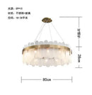 Axyaa Nordic Smoke Grey Glass Chandelier Pendant Light for Living Room, Bedroom, Hotel, Restaurant, Bar