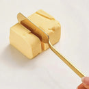 Axyaa Cheese Cutter & Golden Butter Knife Set