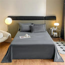 Axyaa Luxury Crystal Velvet Flat Sheet - Soft Solid Color Bed Linen, Multi Size Bedspreads