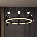 Axyaa Modern Pendant Lights Indoor Chandeliers for Living Room Ceiling Lamp