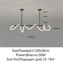 Axyaa Nordic Long Hose LED Chandelier for Home Decor Pendant Lighting