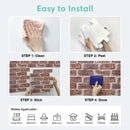 Axyaa 3D Brick Wall Stickers, Peel and Stick Backsplash for Kitchen, Bathroom Decoration