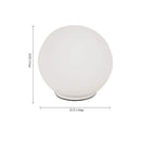 Axyaa Lunar Ball Table Lamp: Simple Modern Bedside Decor Light