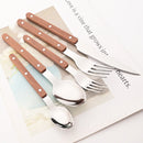 Axyaa Stainless Steel Dinnerware Set - 20pcs Western Kitchen Flatware