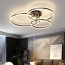 Axyaa Round Ring LED Ceiling Light Modern Minimalism Chandelier for Living Room