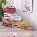 Axyaa Vintage Wooden Frame Storage Boxes Set of 4