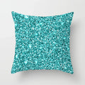 Axyaa Teal Blue Flower Leaves Pattern Pillow Case for Home Decor