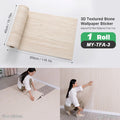 Axyaa Sxp Self-Adhesive Stone Wall Stickers, 2.2mm Thick, 15.75X118.11In, Easy Peel & Stick