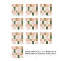 Axyaa Retro Pink&Green Vinyl Tile Backsplash Panel for Kitchen, Bathroom, Stairs